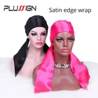 2 шт.лот атласные края шарфы для парика Нескользящая повязка для парика для йоги, макияжа, лица, спорта оптовая цена