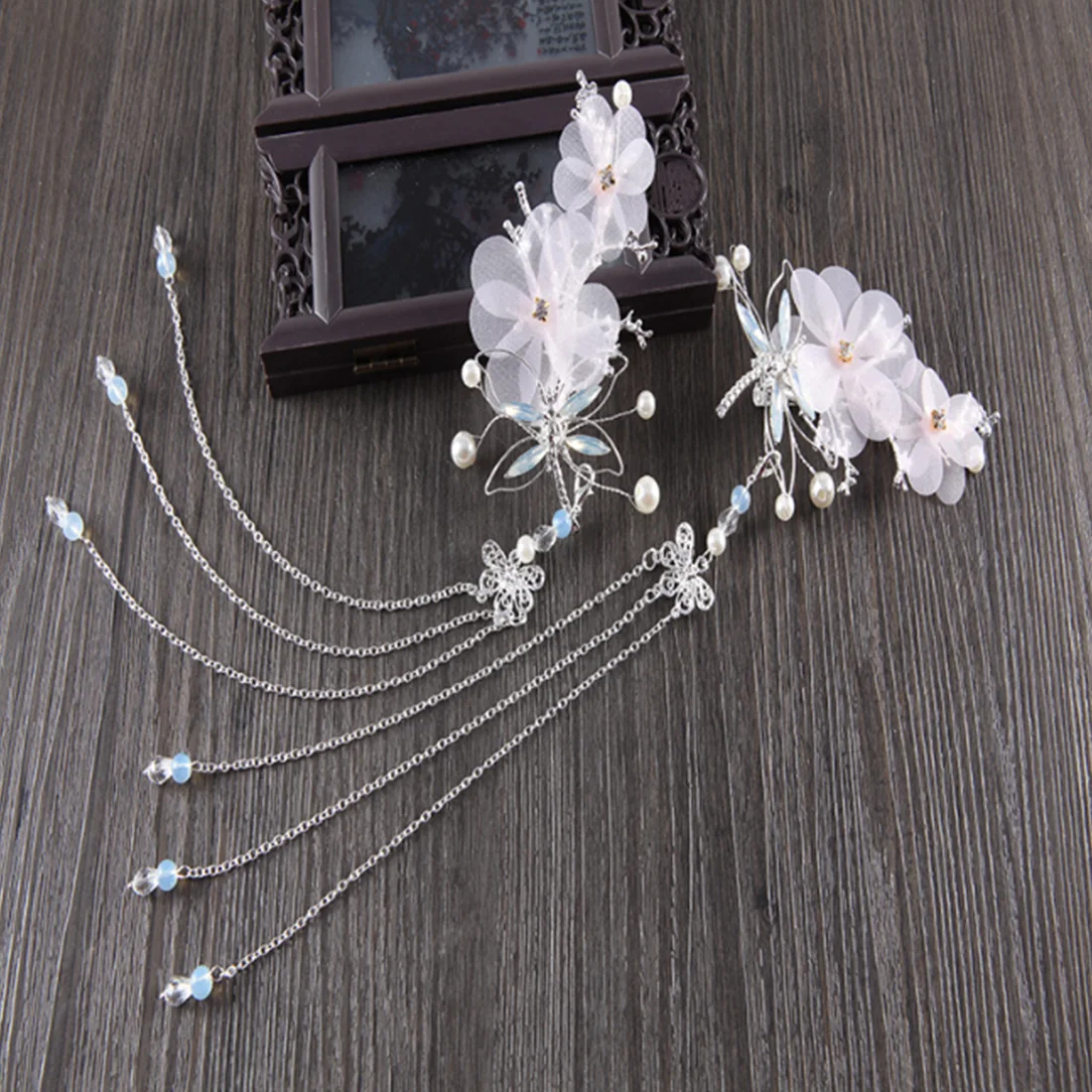 Свадебное украшение элегантная кисточка цветочный боковой зажим антикварная