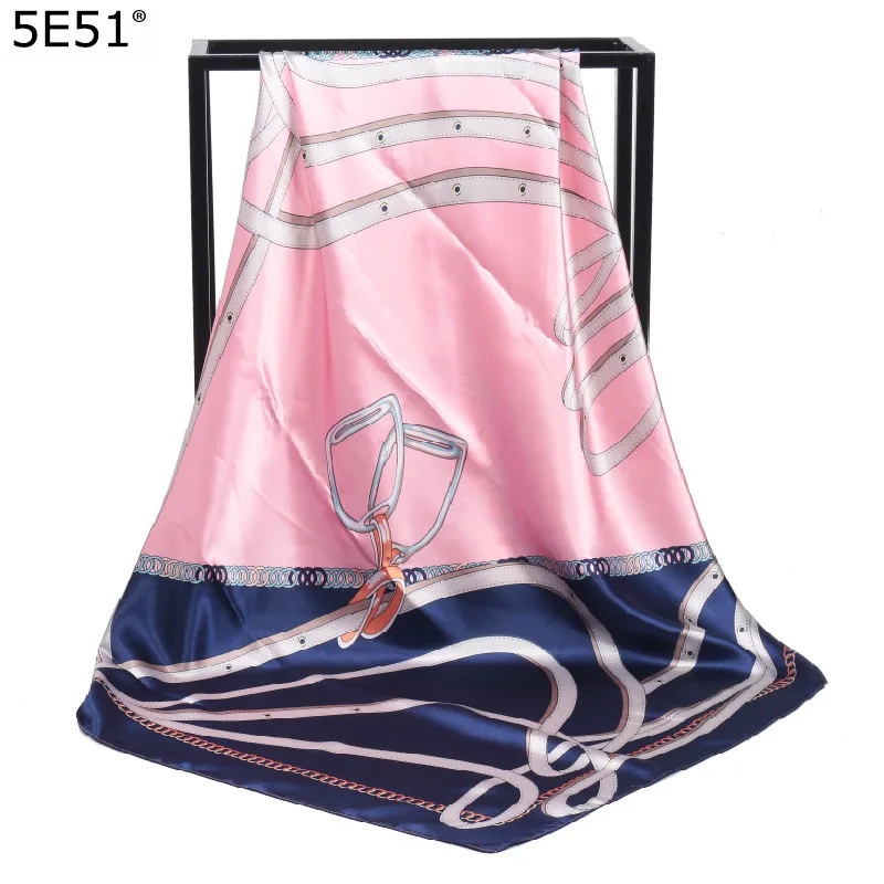 Новое поступление Модный женский мягкий атласный брендовый шарф/пояс с принтом