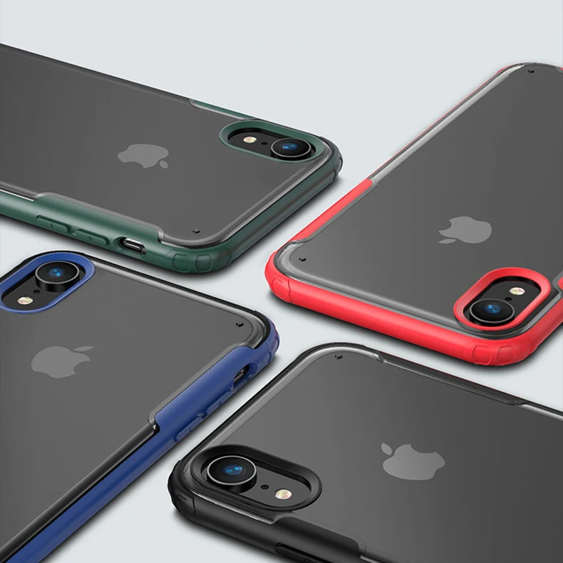 Защитный чехол для iPhone XS MAX XR X 11 2019 PC матовый прозрачный 7 6 6S 8 Plus TPU мягкий