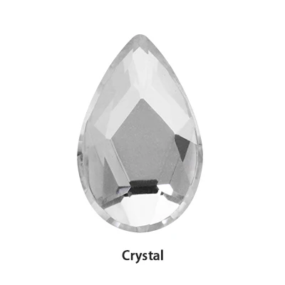 Crystal 36 шт цветные Стразы для ногтей с плоской задней поверхностью, украшения для ногтей, Хрустальные стеклянные камни для маникюра, 3D блестящие стразы, драгоценные камни, сделай сам, плач - Цвет: Crystal