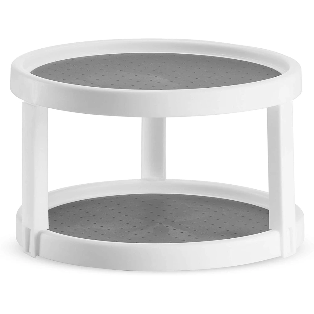

Multifunctional 360 Degree Rotating Non-Skid Spice Rack Cabinet Turntable Home Kitchen Storage Organizer Tray
