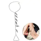 Ножной браслет coxeer Женский, 1 шт., украшение в виде листьев, для пляжа, путешествий, 2020