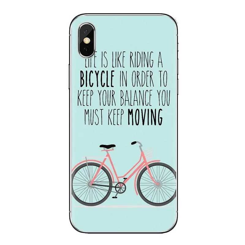 Soft Transparent Shell Covers Love Bike Bicycles quotes For Samsung Galaxy A3 A5 A7 A9 A8 Star A6 Plus 2018 2015 2016 2017 |