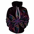 Толстовка мужская психоделическая с 3D-принтом, худи с рисунком дерева, худи с абстрактным рисунком Галактики, цветной свитшот с аниме