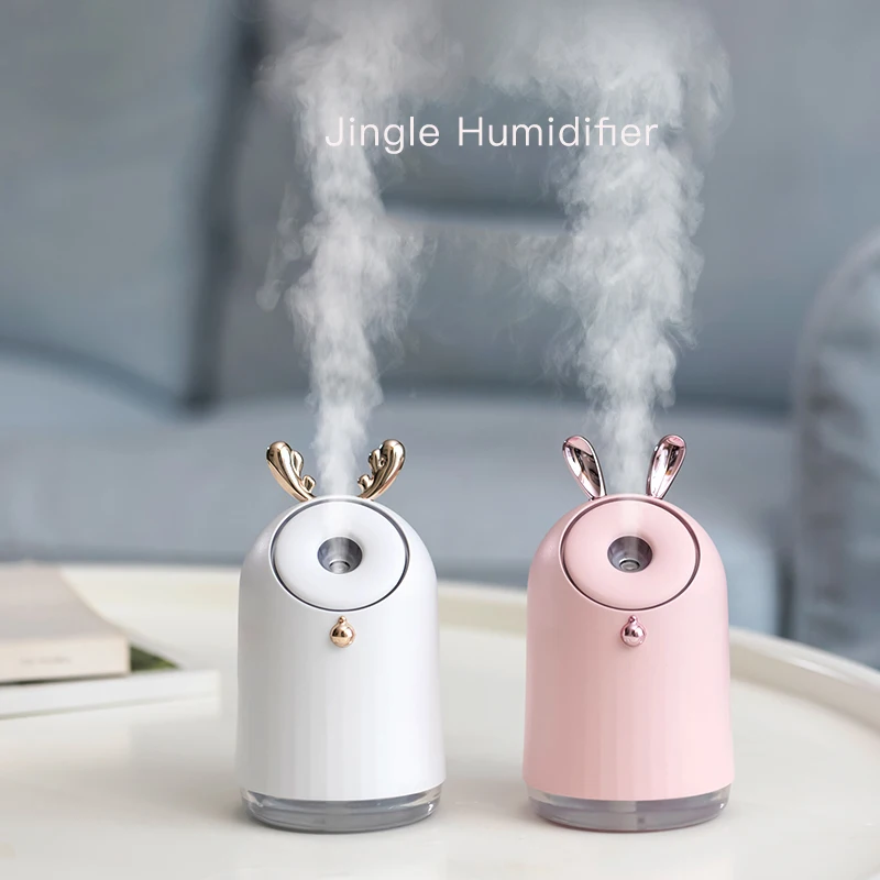 

250ml Air Humidifier Portable Ultrasonic Aroma Essential Oil Diffuser 800mAh Built-in Battery Rechargeable 7 Color Light Home