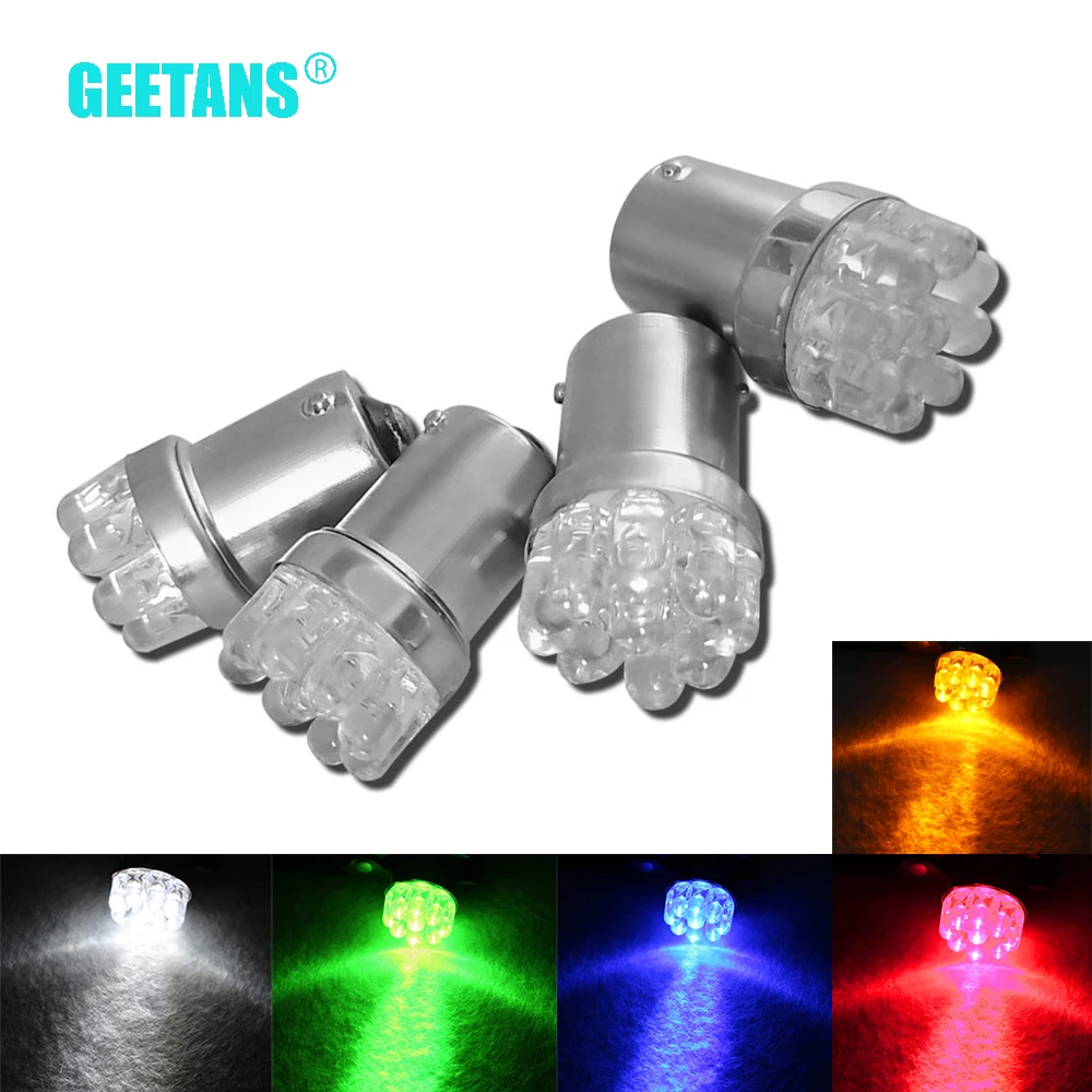 GEETANS 4 шт. P21W 9 SMD светодиодный 1156 Поворотная сигнальная лампа COB Автомобильный