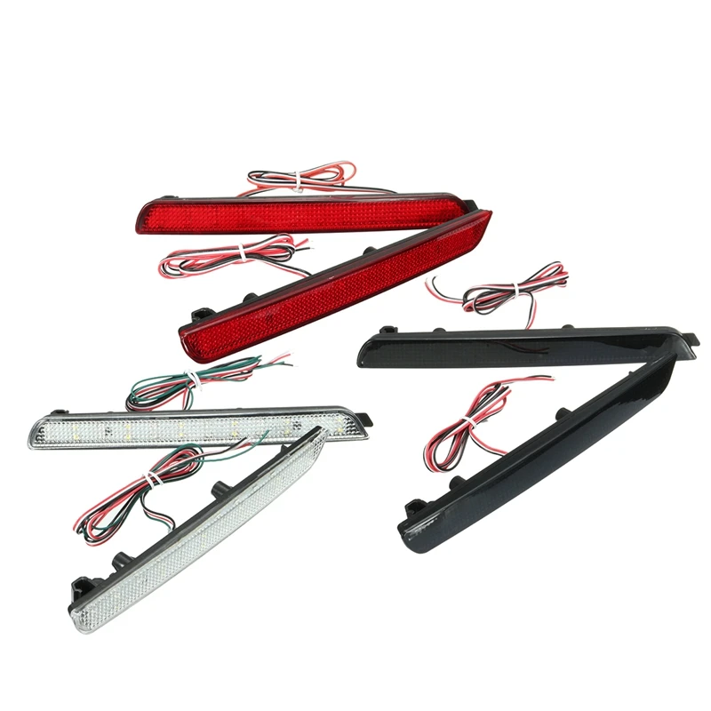 2x 24LED Rear Bumper Reflectors Tail Brake Stop Running Turning Light For Mazda 3 04-09 Parking Warning Night Driving Fog Lamp | Автомобили