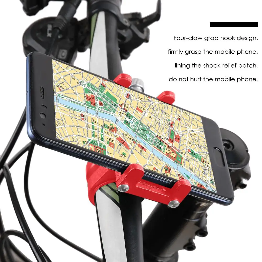 Universal Bike Phone Holder Aluminum Adjustable Bicycle Holder Non-slip MTB Cycling Bracket For iPhone 12 11 Pro Xiaomi HUAWEI