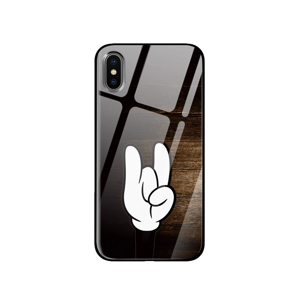 Минималистичный абстрактный для iPhone 5 5S 6 6s 7 8 Plus X XS XR 11 Pro макс. закаленное стекло