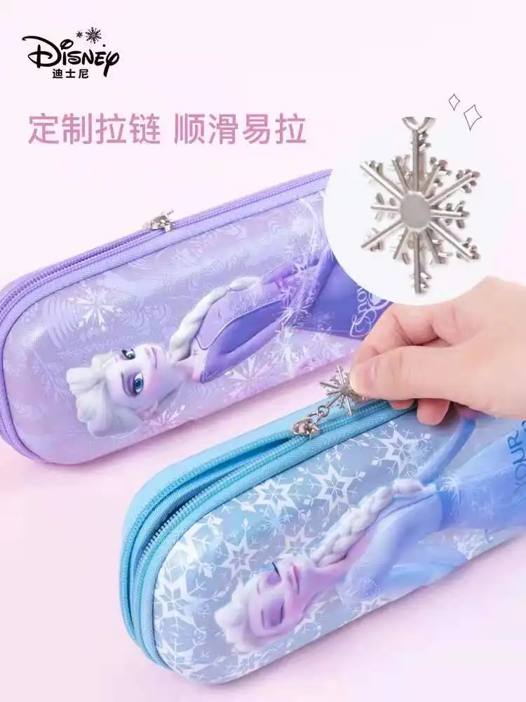 Disney Frozen School Bag For Girl Pencil Case Stationery Set Primary Student Orthopedic Shoulder Backpack Kids Birthday Gifts