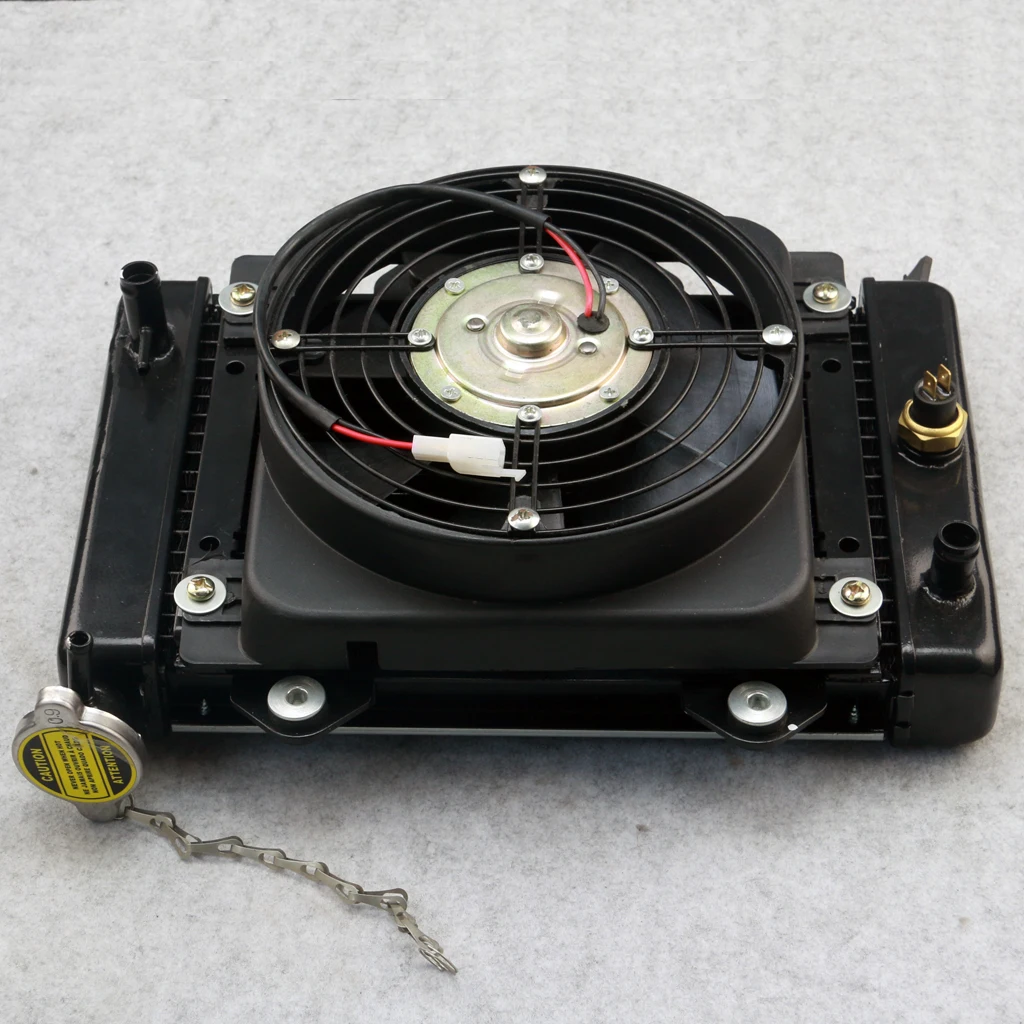 Радиатор с водяным охлаждением + вентилятор для квадроцикла 4 колесный 150cc 200CC