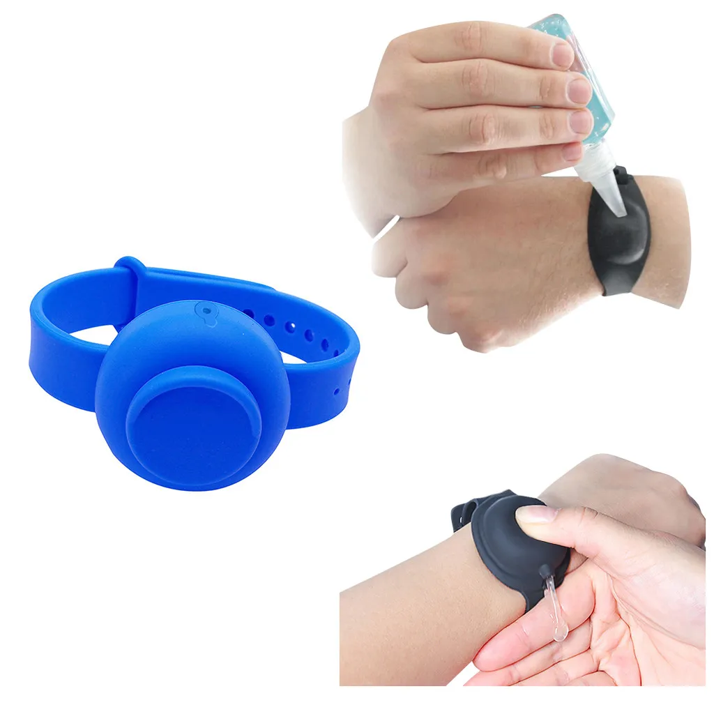 

Adult Kid Liquid Wristband Hand Dispenser Handwash Gel With Whole Sanitizing pulsera dispensadora de gel hidroalcoholico A80