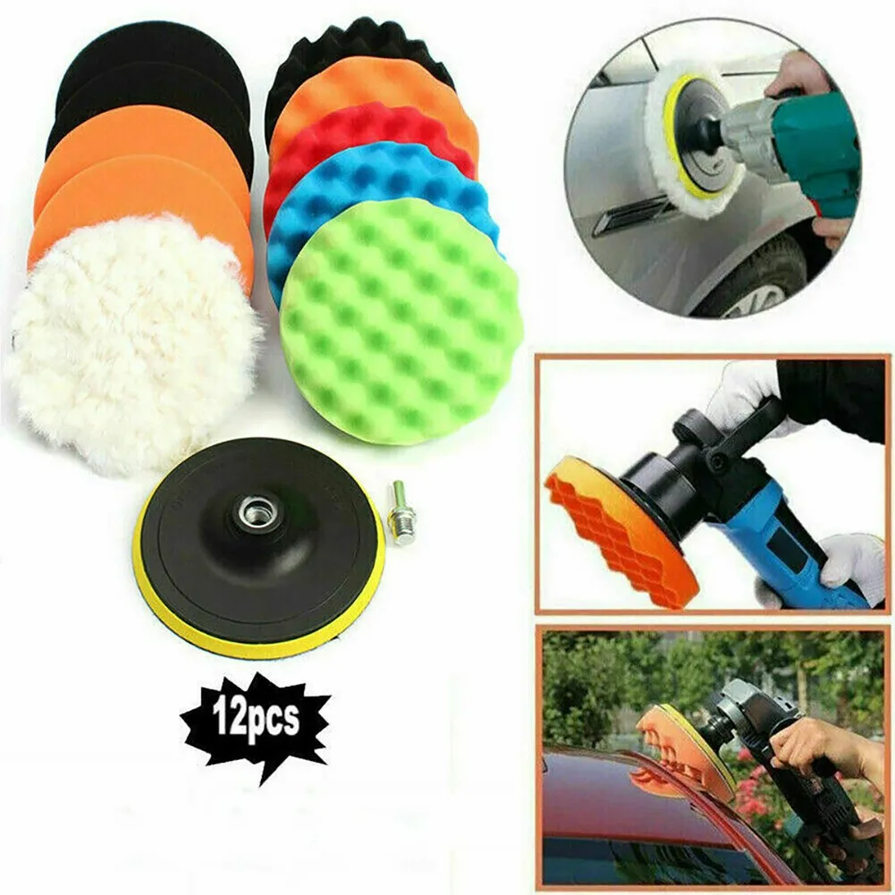 

Parts Car Polishing Pad Roundness Soft Useful 12 Pcs 6 Inch 150mm Accessories