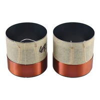 ghxamp 49 5 bass voice coil round copper 6 8ohm two layers black aluminum diameter 49 5mm woofer speaker voice coil accessories