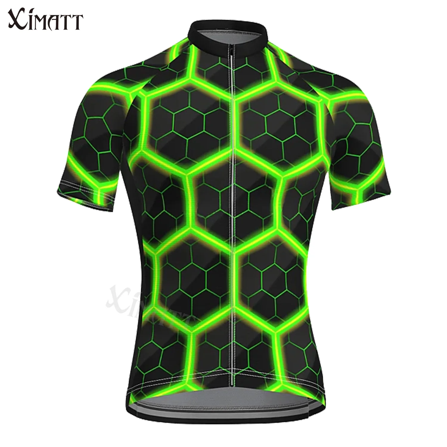 Футболка мужская с коротким рукавом трикотаж для велоспорта нагрудником