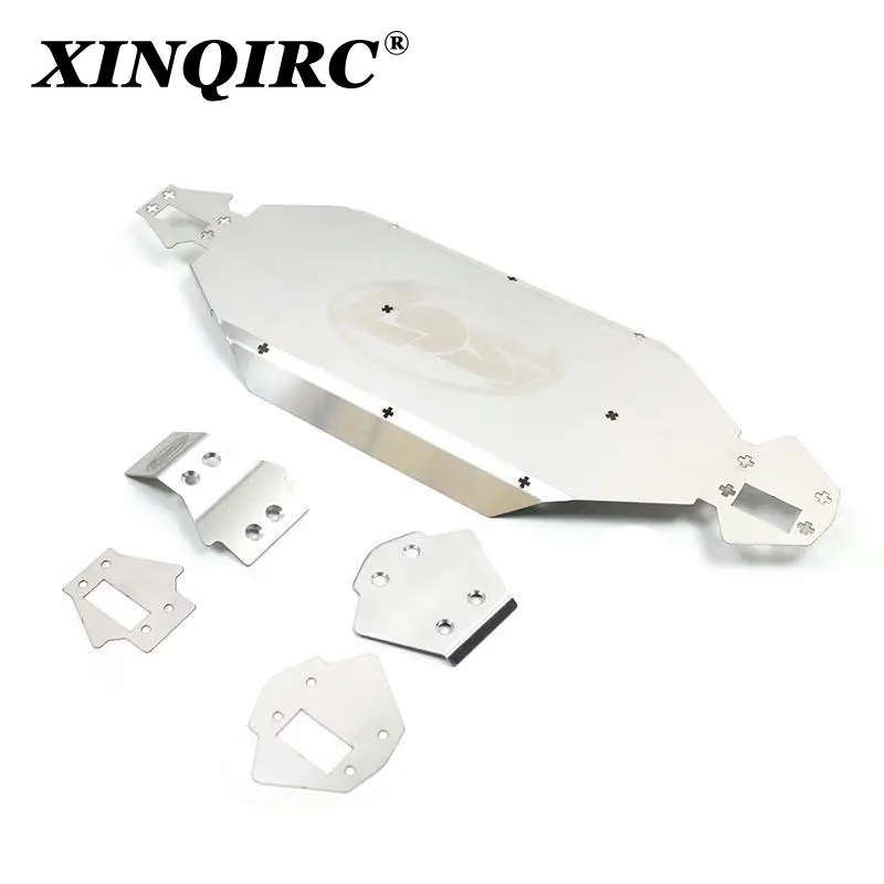 

Chassis anti collision armor stainless steel armor plate for parts of losi U4 lasernut 1 / 10rc cross country desert truck