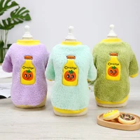 fleece dog sweatshirt winter autumn warm cat vest cute soda printed puppy overalls chihuahua pet clothes for small medium dogs