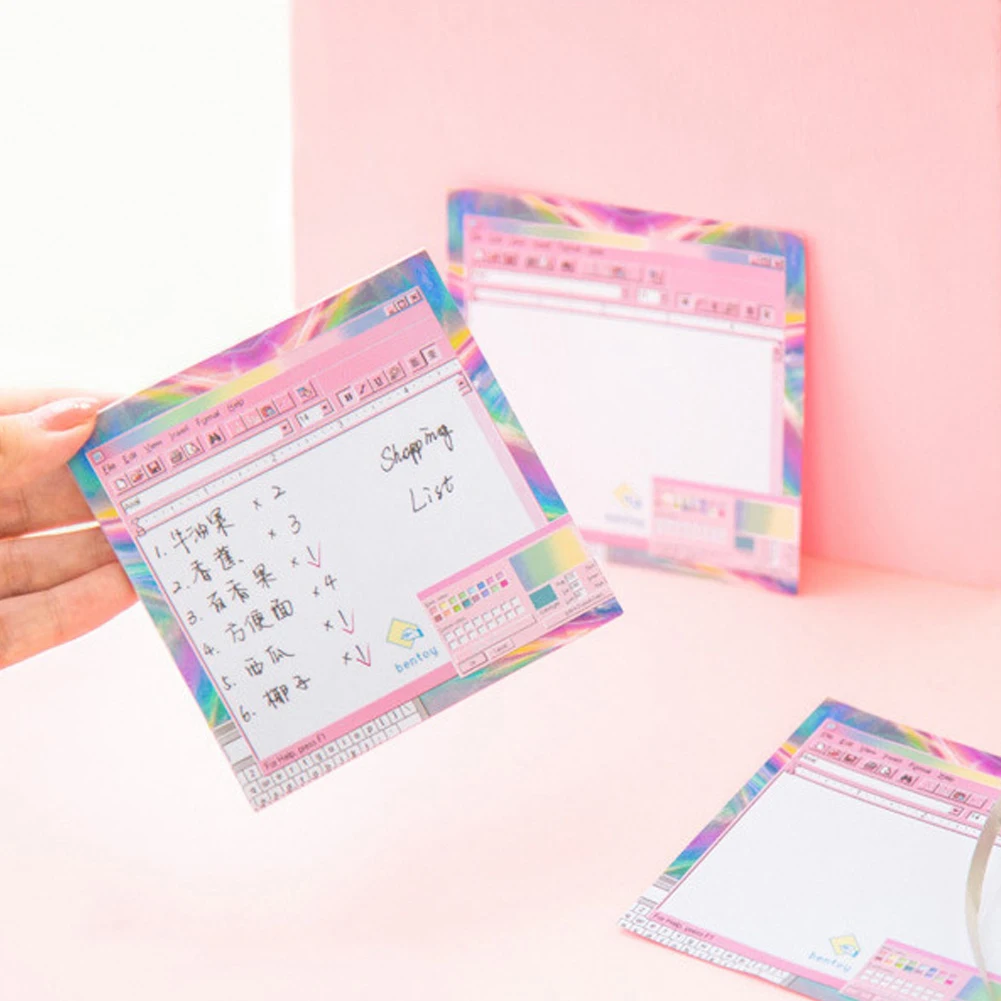 50 листов блокнот для записей компьютерных игр милый кавайный самоклеящийся