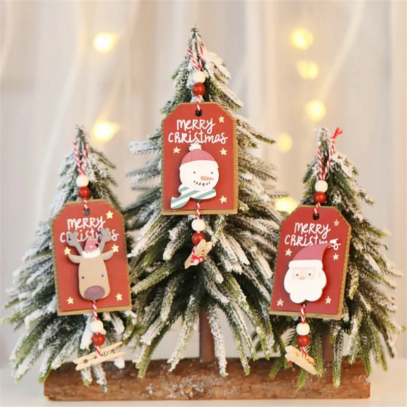 

Рождественская елка, креативные окрашенные деревянные знаки, украшения, рождественские фотографии, деревянный зажим, Рождественский подар...