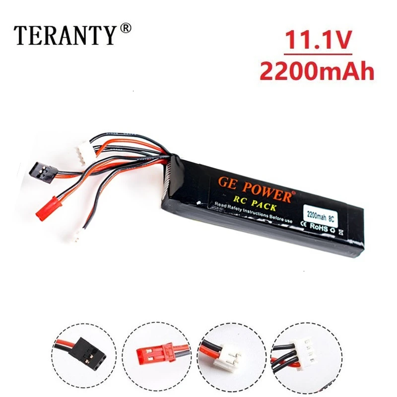 Литиевая батарея 3S 11 1 В 2200 мАч 8C для Walkera DEVO 7 10 DEVO12E F12E WFLY9 RadioLink AT9 передатчик