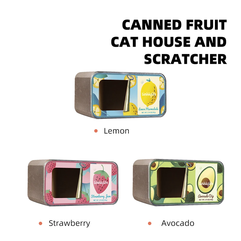Консервированные фрукты кошка дом и скребок | Дом сад