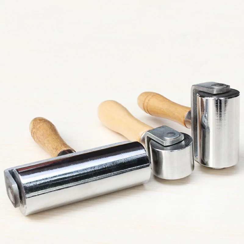 

DIY Leather Handwork Smoother Leather Roller Tool Leathercraft DIY Handmade Crafts Leather Press Tool