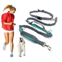 pet product dog leash running belt jogging sport adjustable nylon dog rope with reflective strip pet accessories hands free