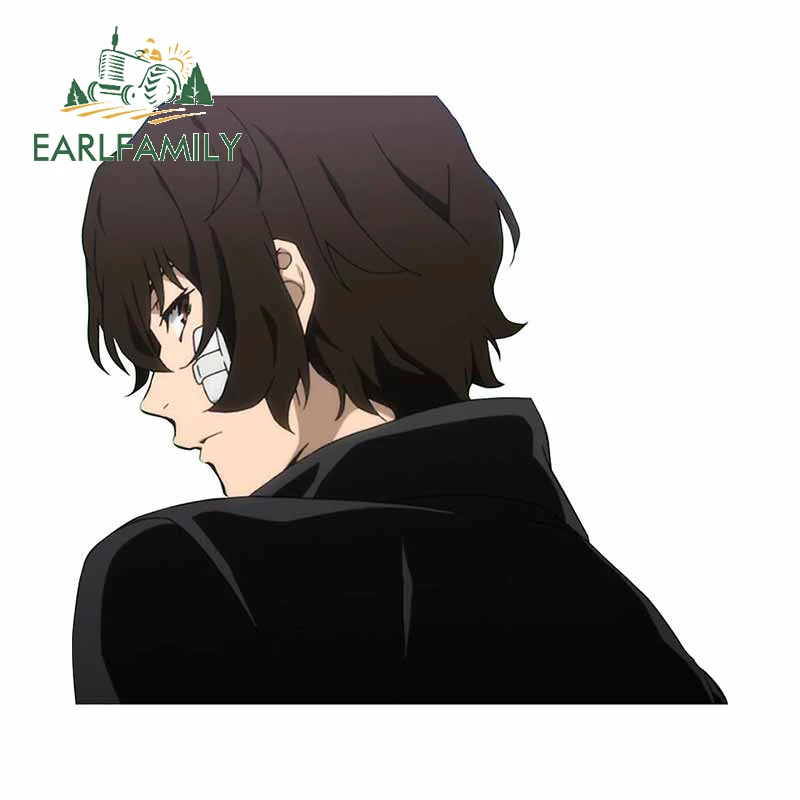 

EARLFAMILY 13 см x 12,3 см для Bungou граффити «бродячие собаки», автомобильные наклейки, модные графические наклейки, водонепроницаемые, подходят для ...