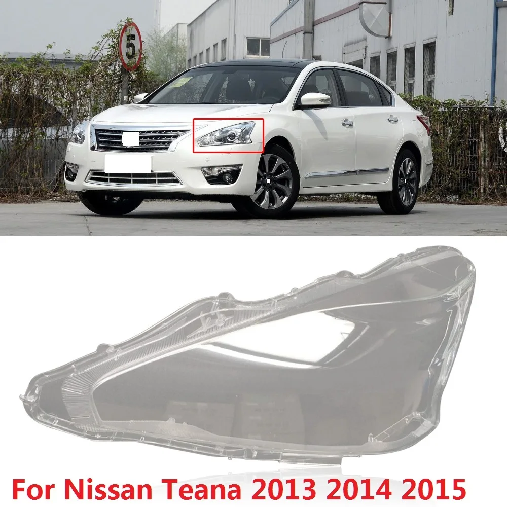 CAPQX 1PC For Nissan Teana 2013 Front Headlight Lamp cover Headlamp Lampshade Waterproof Bright head light Shade Shell