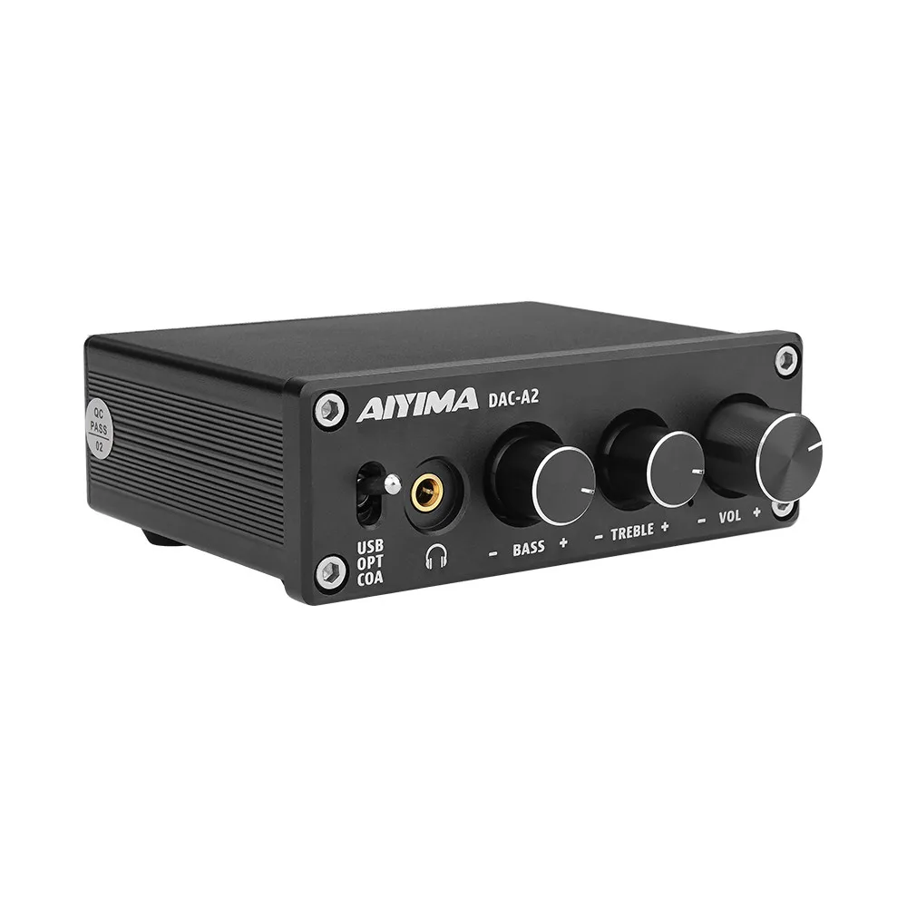 AIYIMA USB DAC аудио декодер усилитель звука цифро-аналоговый аудио конвертер мини HiFi 2,0 домашний кинотеатр USB/коаксиальный/оптический