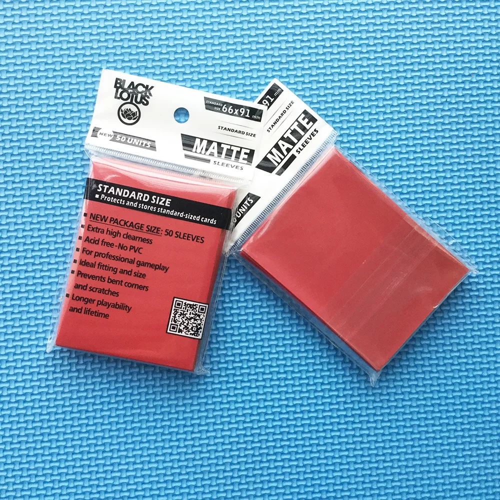 100 шт./лот красные матовые защитные карты MGT для TCG чехол игровых карт рукава