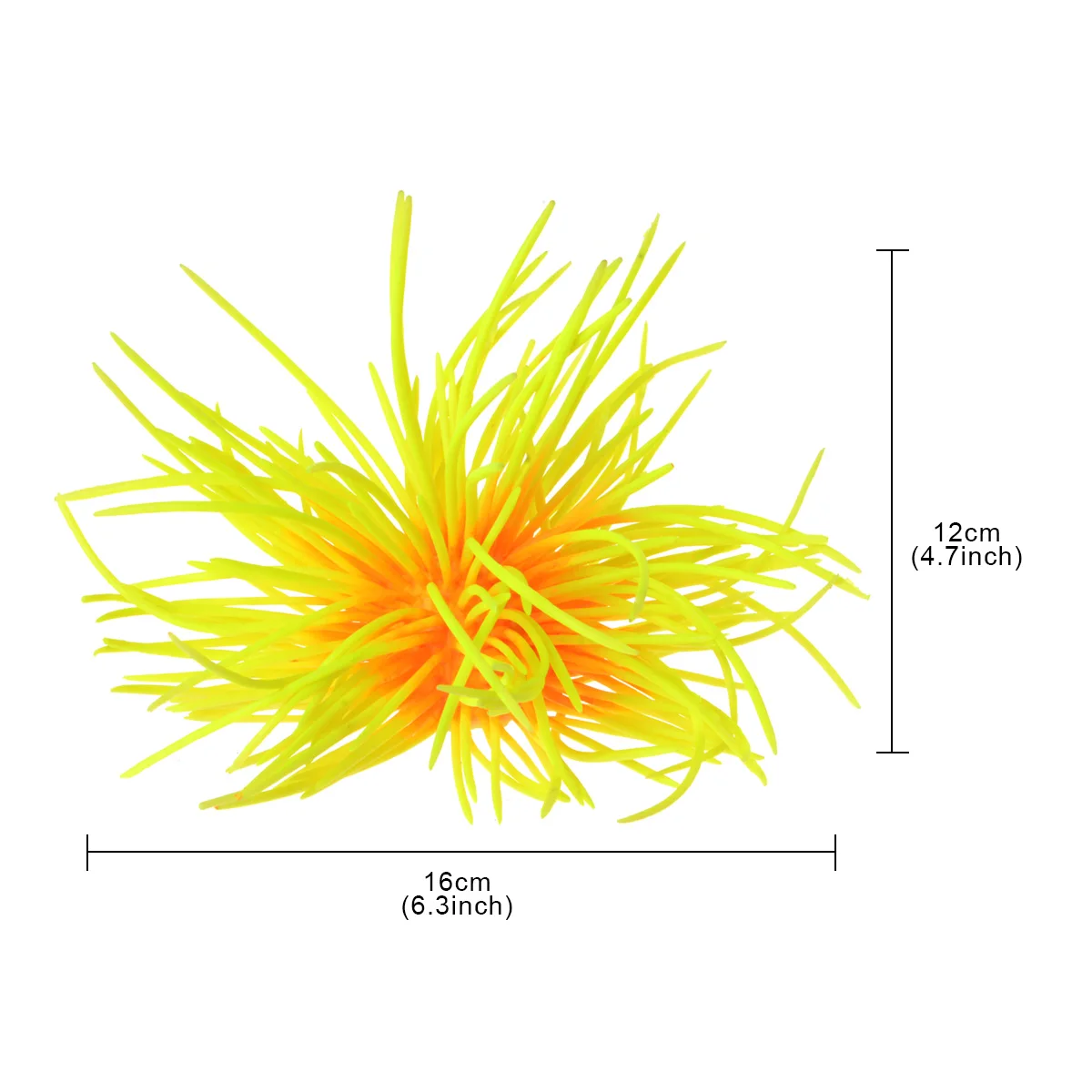 Кораллы Saim для аквариума украшение морского урчина яркие желтые растения