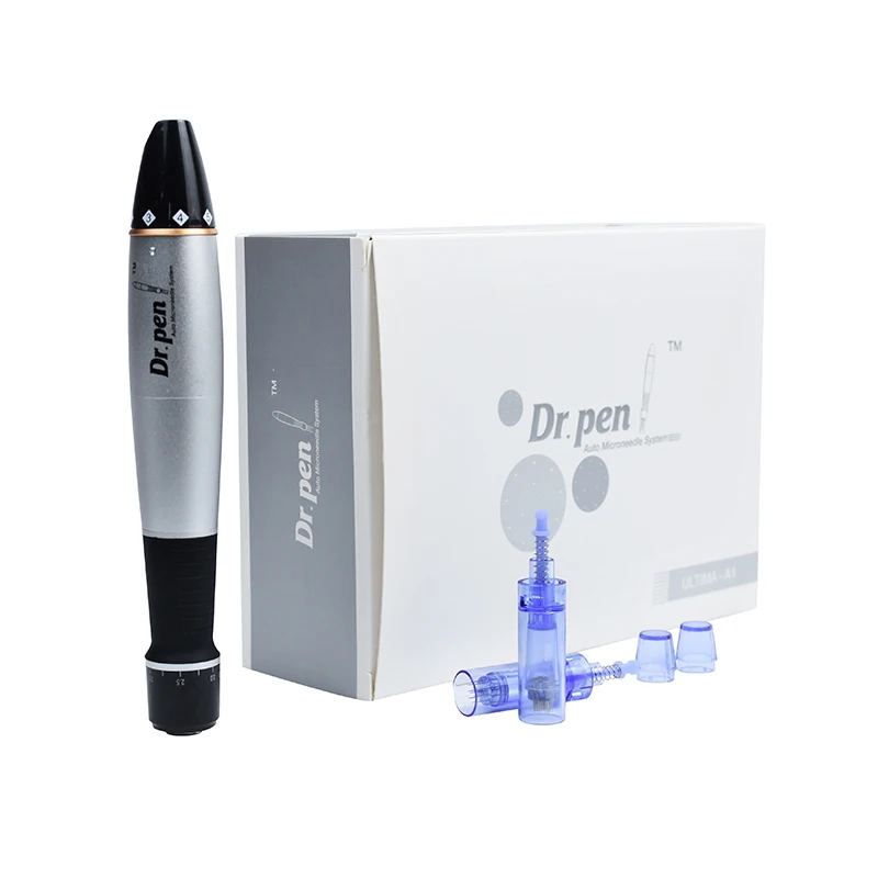

Dr Pen Ultima A1 With 12Pcs Needle Cartridges Auto Replaceable Microneedling Set Derma Pen Makeup Machine Skin Care Dr Pen Set