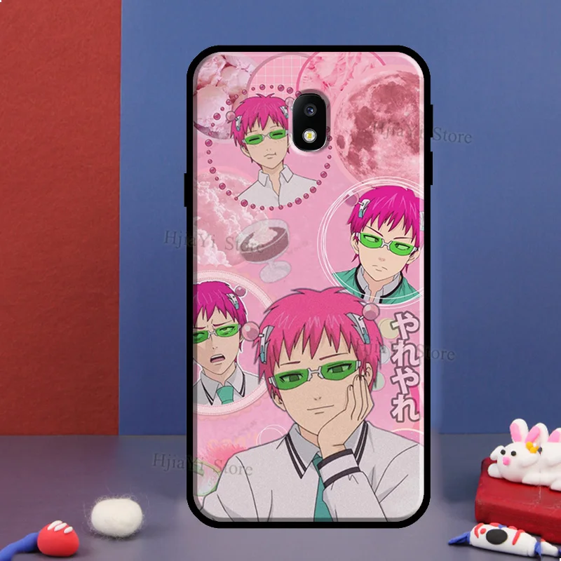 Аниме "Роковая жизнь Сайки К." для телефона Samsung Galaxy J8 A7 A9 2018 J1 J3 J5 J7 2016 A3 A5 2017 A6 A8 J4 J6 Plus.