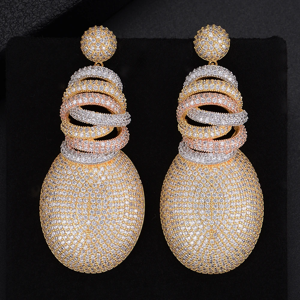 LARRAURI элегантные яркие серьги украшения букле D'oreille Femme для невесты свадьбы