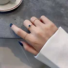 3 шт.компл. блестящие циркониевые геометрические кольца для женщин регулируемые Открытые Кольца подростковые девушки 2021 модный подарок бижутерия