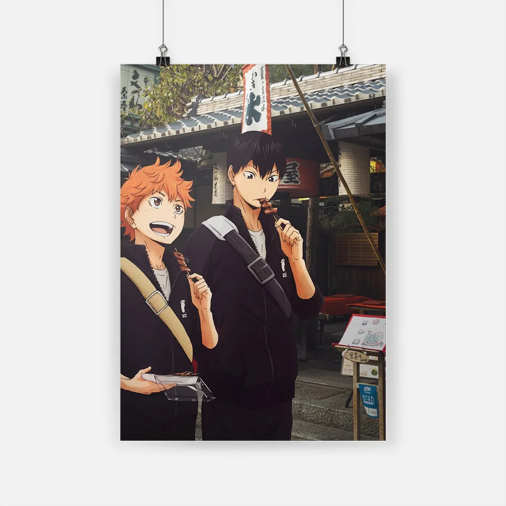 

Haikyuu Shoyo Hinata Tobio Kageyama Anime Canvas Home Decor Painting Wall Art Decoration Prints Dorm Living Room Bedroom Poster