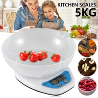 5kg digital kitchen scale lcd hd display electronic food scale measurement weight kitchen tools accessories four unit conversion