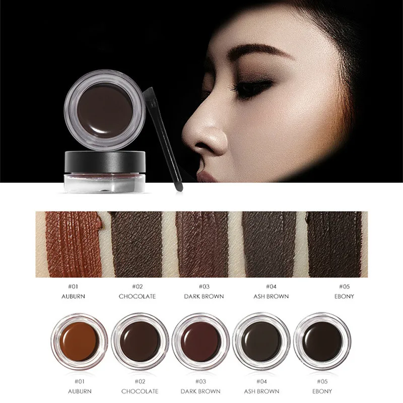 Новинка профессиональный оттенок для бровей 4 цвета водостойкий женский
