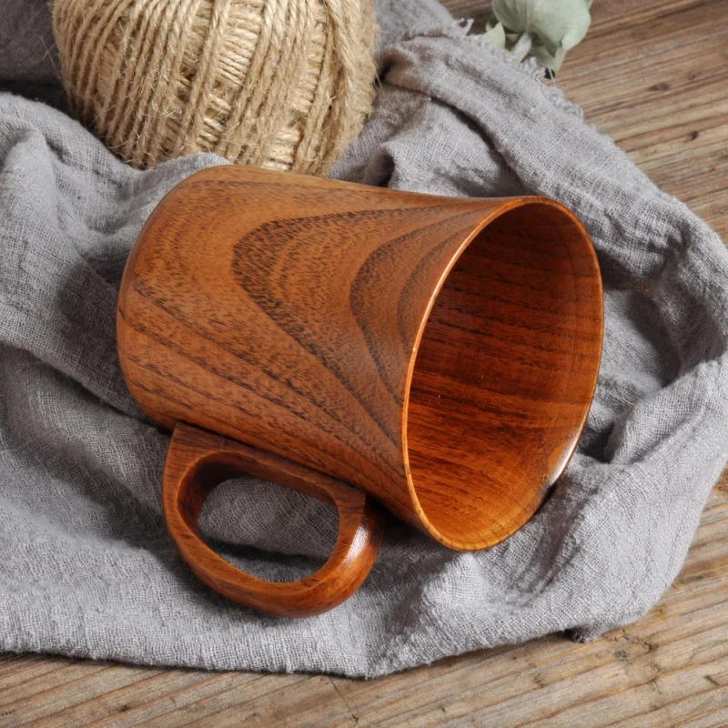Деревянная чашка Jujube деревянная из натуральной ели деревянные кружки для кофе