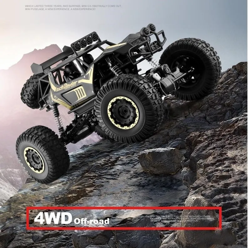 1:8 50 см ультра-большой Радиоуправляемый автомобиль 4x4 4WD 2,4 г высокая скорость Bigfoot пульт дистанционного управления багги Грузовик скалолазание внедорожник джипы Подарочная игрушка