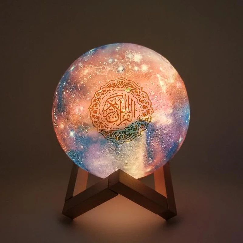 

LED Moon light 3D printed realistic moon night light remote control color change soft light light ramadan decorations light