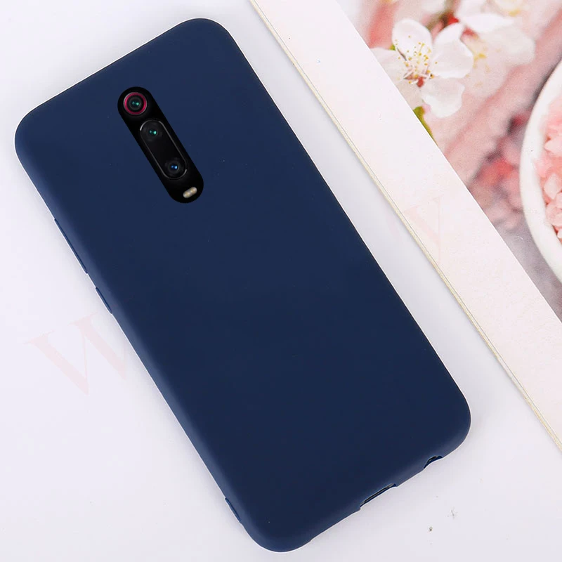 Мягкая коробка для сладостей для Xiaomi Redmi Note 8 iPhone 7 6 Plus 5 iPad Pro mi 9 SE 9T CC9 A3 A2 8 Lite 6X крышка на Red mi 7 7A 6A S2 K20 Pocophone F1 чехол - Цвет: Navy