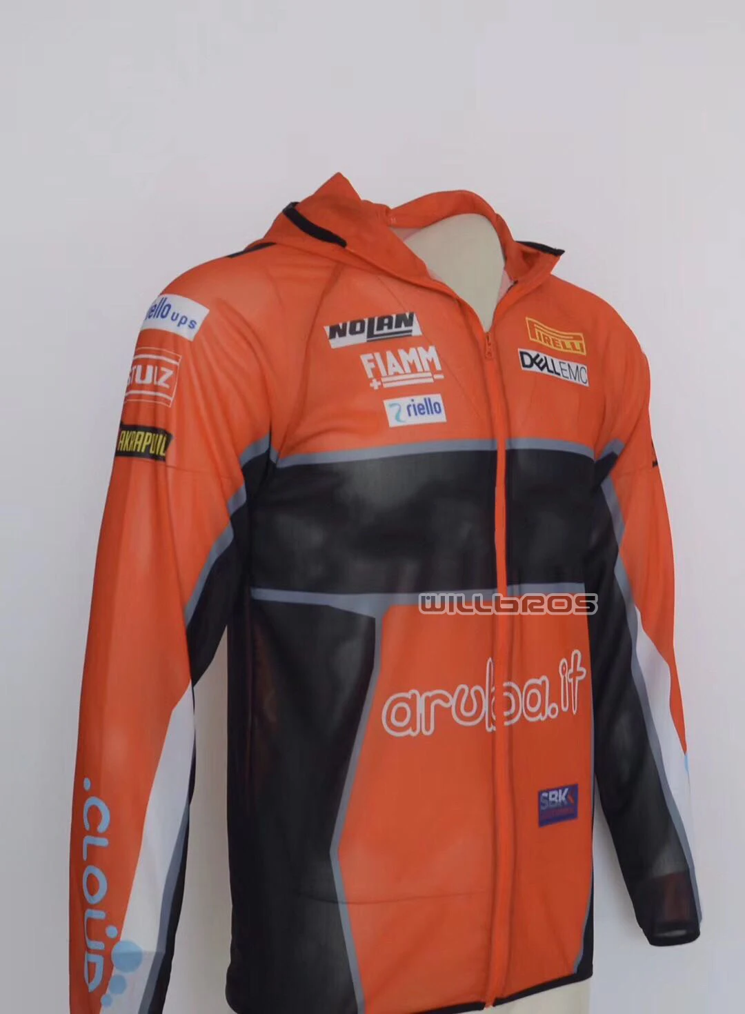 

Free Shipping Anti-UV Sunscreen Sweatshirt For Ducati Motocross Motorcycle MX Dirt Bike Mens Orange Black Hoodie