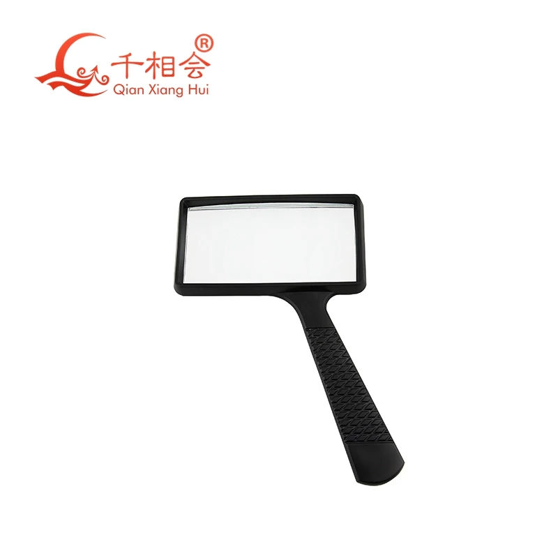 Прямоугольное ручное увеличительное стекло Jumbo (увеличение 3X)-устойчивое к