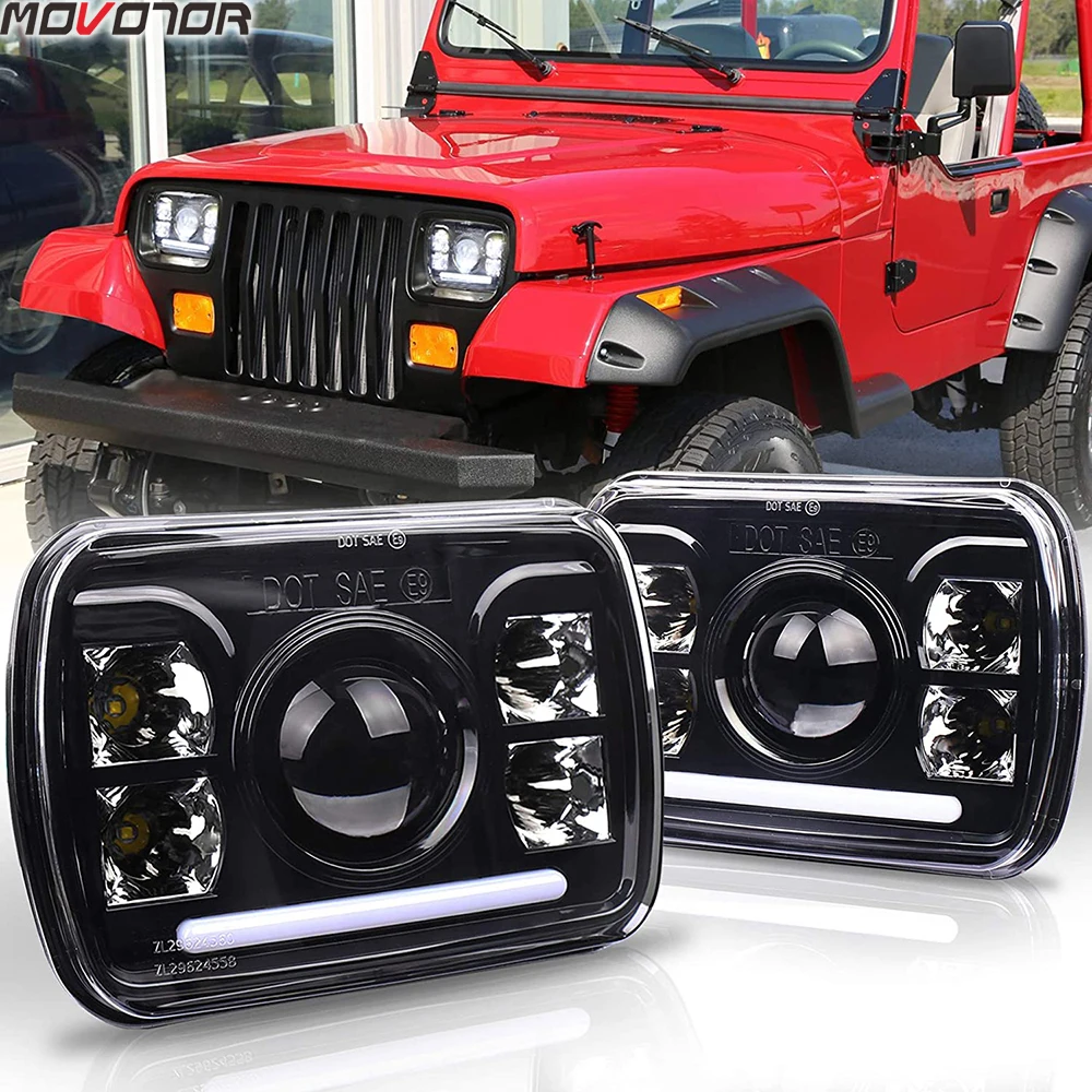 5x7 светодиодные фары 7x6 Запечатанные ближнего и дальнего света H6054 6054 XJ YJ |