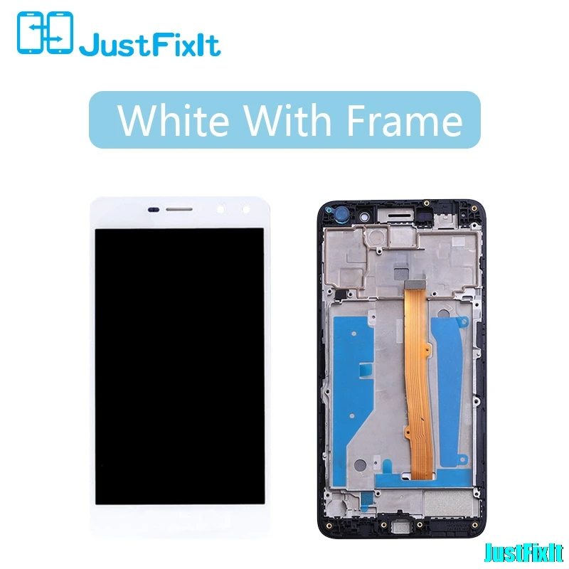 white with frame Для huawei Nova Young 4G LTE/Y6 /Y5 MYA-L11 MYA-L41 ЖК-дисплей кодирующий преобразователь сенсорного экрана в сборе с рамкой - Цвет: white with frame