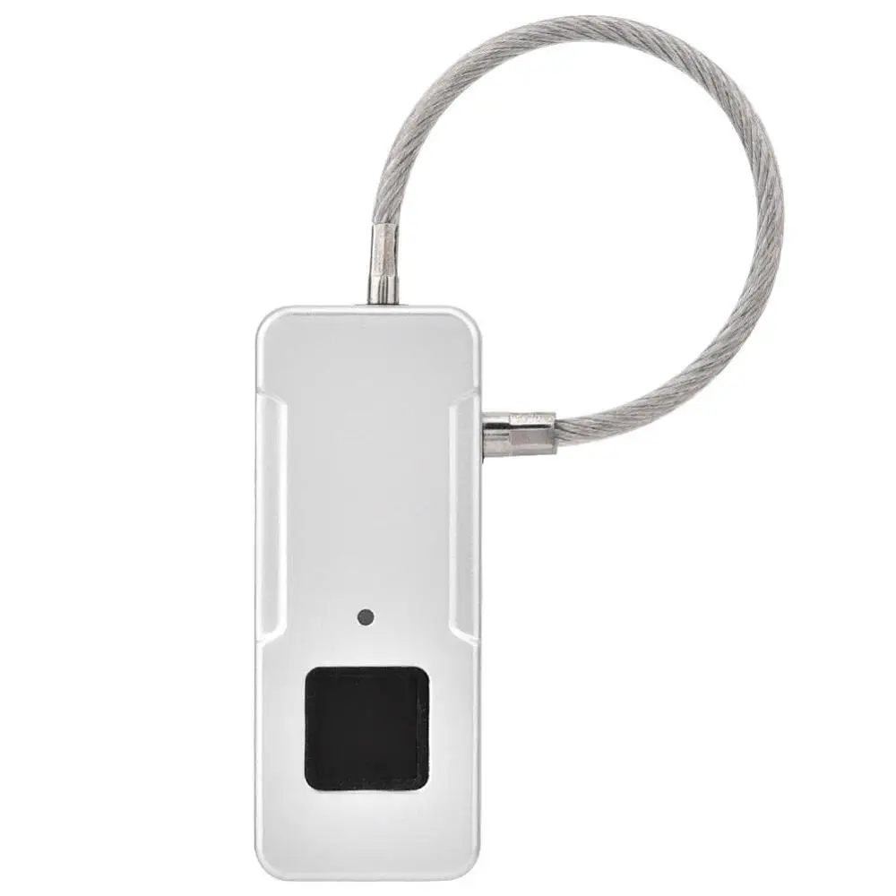Мини-замок Fipilock, Bluetooth, отпечаток пальца, Умный Замок для дома, багажа, общежития, складской двери, водонепроницаемый, супер электронный замок - Цвет: Silver