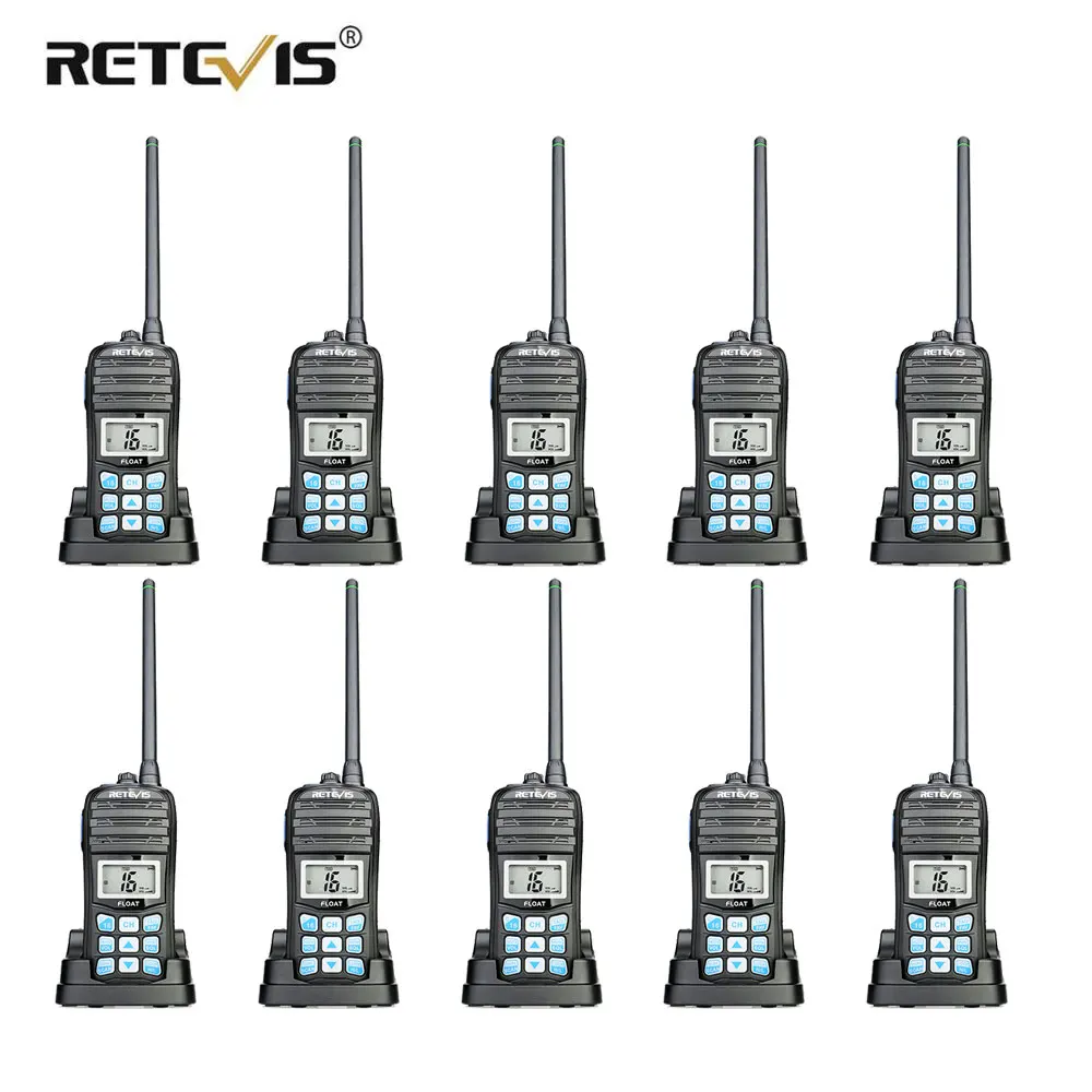 RETEVIS RT55 профессиональное морское радио поплавок Walkie Talkie 10 шт. Водонепроницаемый